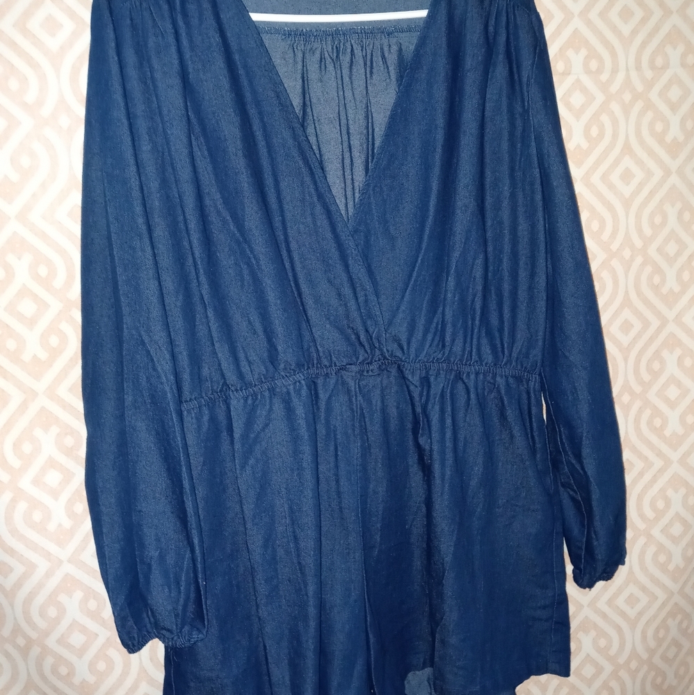 Denim Romper
